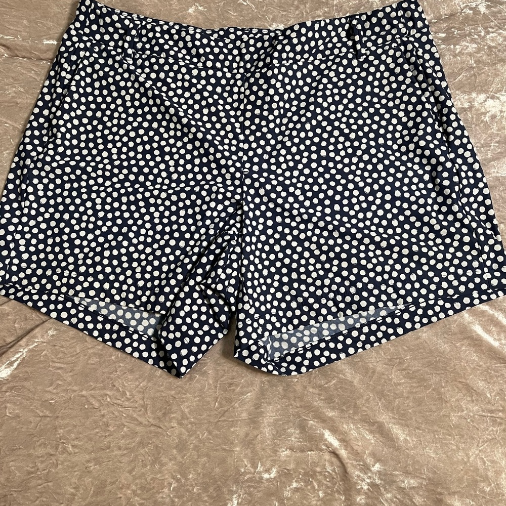 Polka Dot Navy and White Women's Shorts